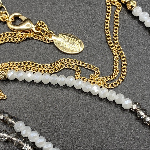 SPRING STREET Long Necklace Faceted Beads Long Pendant - Picture 8 of 9